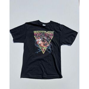 WWE Wrestlemania‎ Graphic Tee Ultimate Warrior Macho Man Roddy Piper Size M